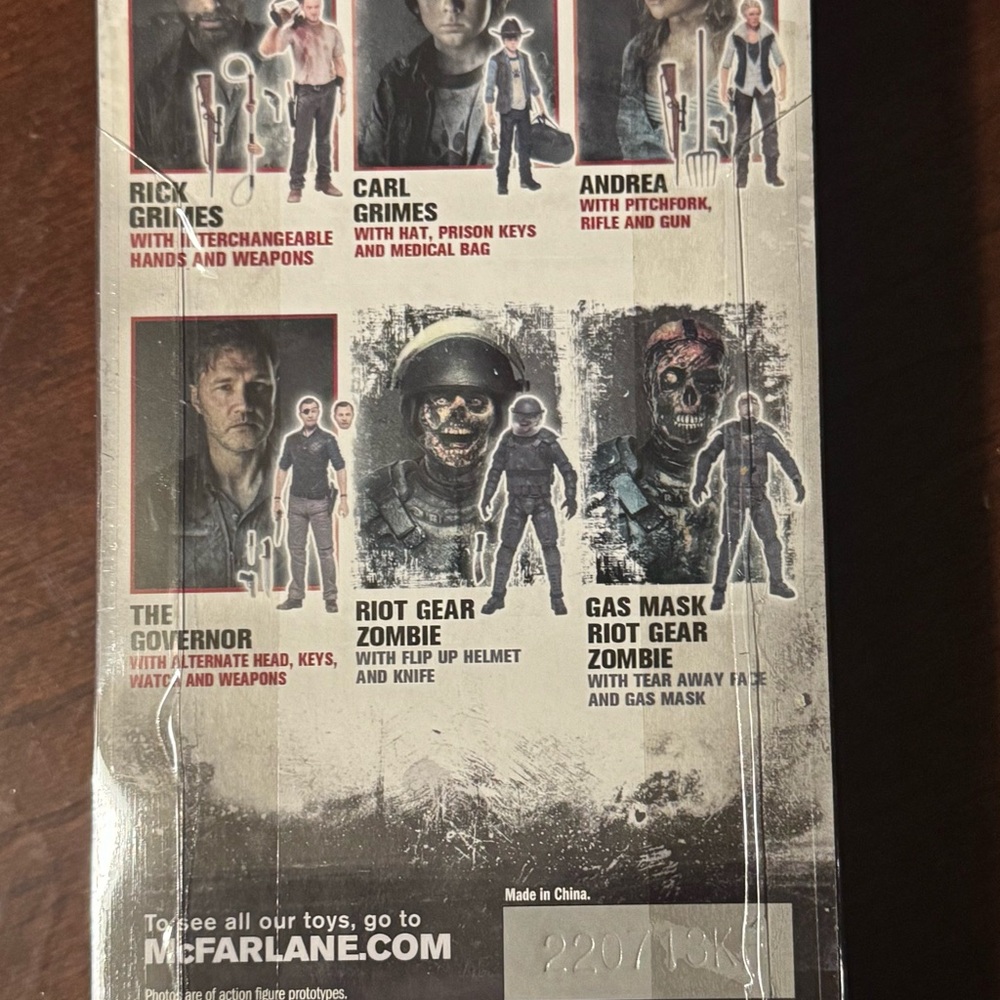 The Walking Dead Riot Gear Zombie Action Figure - Black - Picture 4 of 5